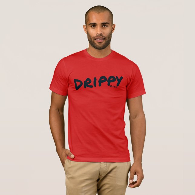 Elleki Drippy (svart) T Shirt (Hel framsida)