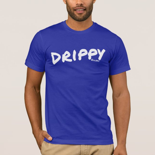 Elleki Drippy (White) T-Shirt (Framsida)