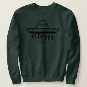 Elleki El Drippy (svart teckensnitt) Svettskjorta Lång Ärmad Tröja