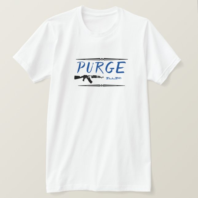 Elleki Purge K T-Shirt (blå) (Design framsida)