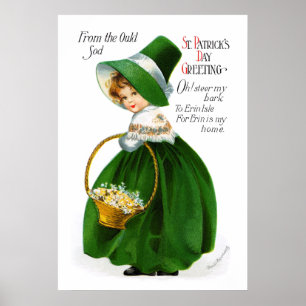 Ellen Clapsaddles st patricks dayflicka Poster
