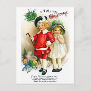 Ellen H. Clapsaddle: Boy and Girl med Leksak Vykort