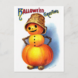 Ellen H. Clapsaddle: Funny Pumpkin Character Vykort