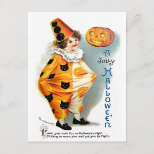 Ellen H. Clapsaddle: Halloween Harlequin Vykort