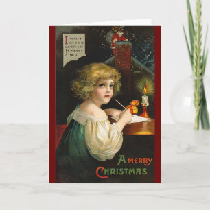 Ellen H. Clapsaddle - handstiljulflicka Helgkort