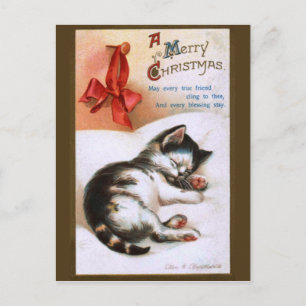 Ellen H. Clapsaddle: Jul Kitten Helg Vykort