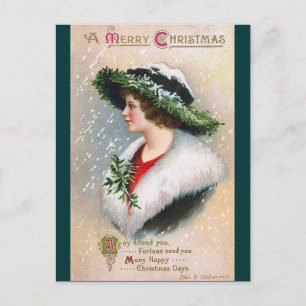 Ellen H. Clapsaddle - julkvinna i Grönt Helg Vykort