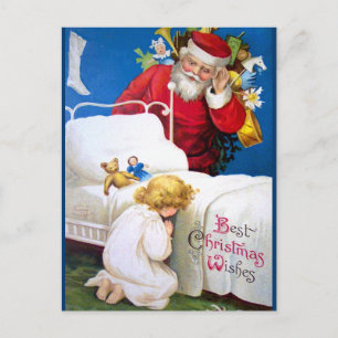 Ellen H. Clapsaddle: Listening Santa Helg Vykort