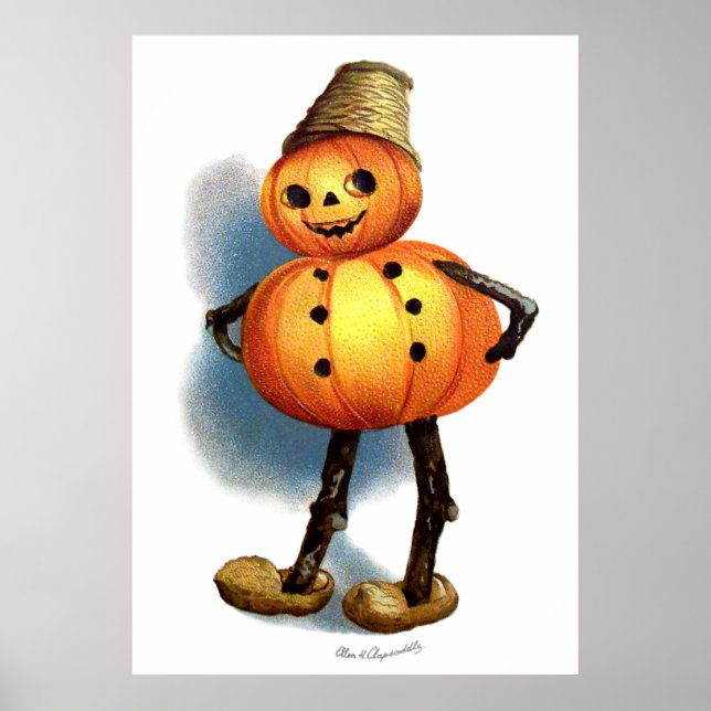 Ellen H. Clapsaddle: Pumpkin Boy Poster (Framsidan)