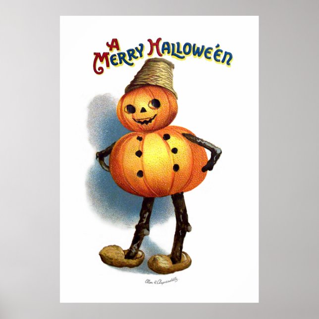 Ellen H. Clapsaddle: Pumpkin Boy Poster (Framsidan)