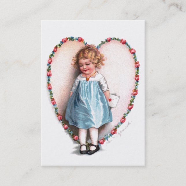 Ellen H. Clapsaddle: Till den älskar jag Visitkort (Framsida)