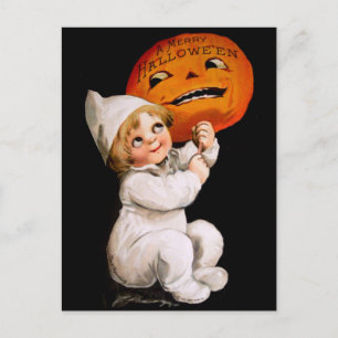 Ellen H. Kluffare: Småbarn med Pumpkin Vykort