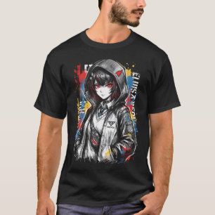 Ellen Joe ZZZ Hajsvans Sax Piga Kostym Konst T Shirt
