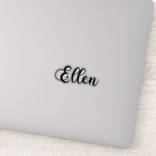 Ellen Namn - Handskriven calligrafi Klistermärken