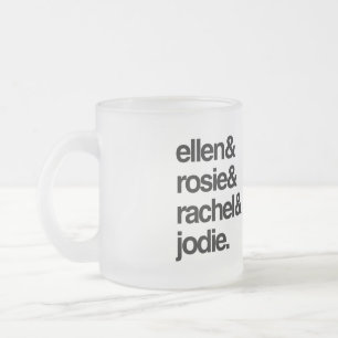 Ellen Rosie Rachel och Jodie Frostad Glasmugg
