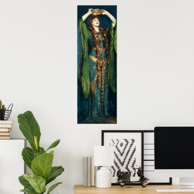 Ellen Terry som Dam Macbeth av John Singer Sargent Poster (Hemmakontoret)