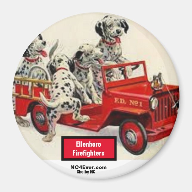Ellenboro Firefighters Magnet (Framsidan)
