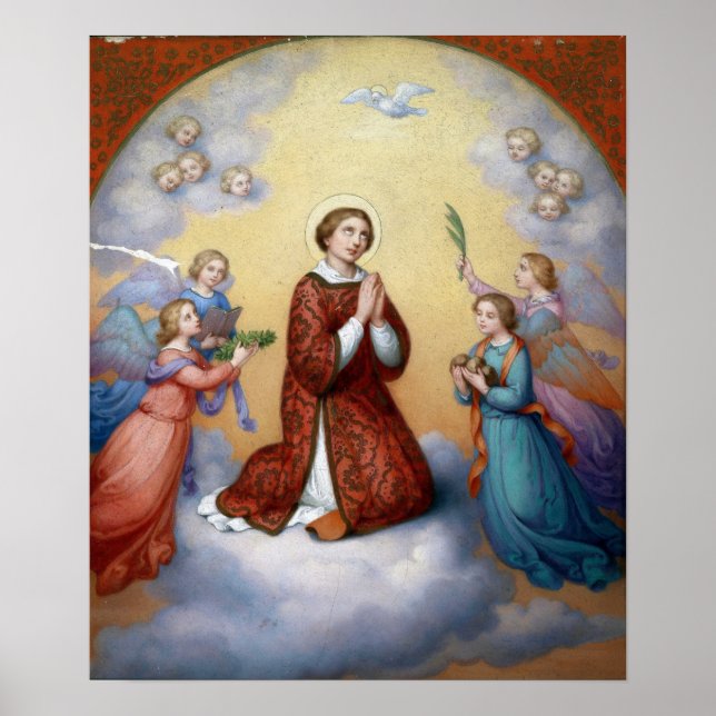 Ellenrieder - Saints Surround by Änglar Poster (Framsidan)