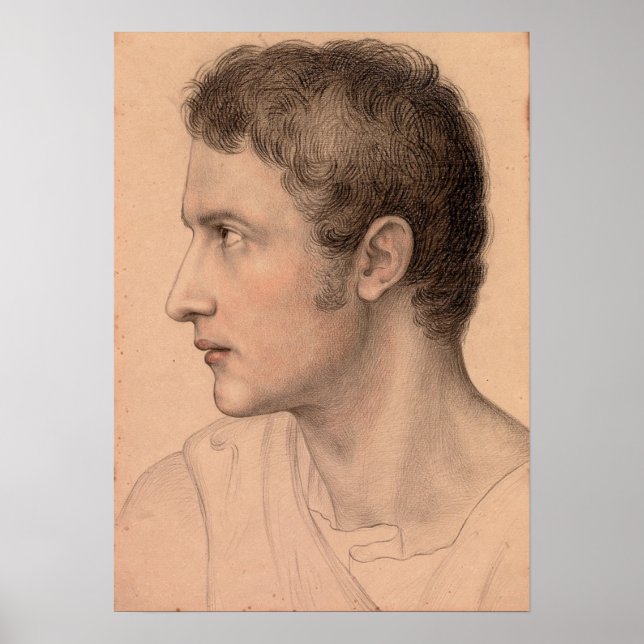 Ellenrieder - Young Man in Profile from the Lämnat Poster (Framsidan)