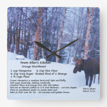 Ellens kök Moose Wall Clock