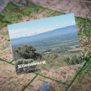Ellensburg, Washington Travel Photo Vykort