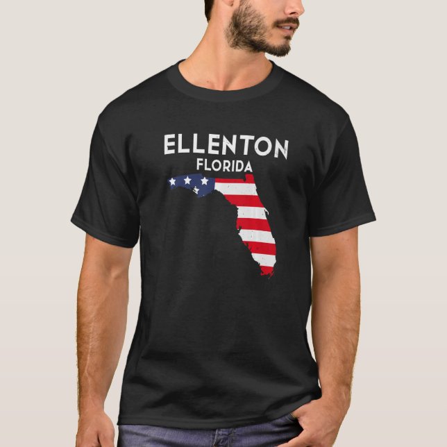 Ellenton Florida Förenta staterna State America Tr T Shirt (Framsida)