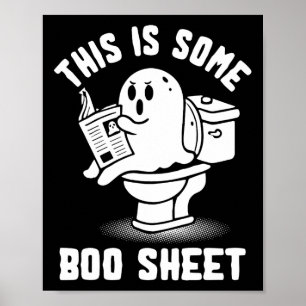 Eller behandla Spooky Ghost det här är lite Boo La Poster