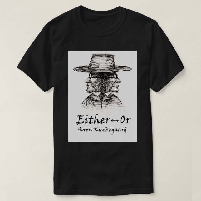 Eller Kierkegaard Bok Cover T Shirt (Design framsida)