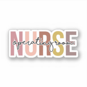 ELLER Nurse Operating Room Nurse Apprecision Gift Klistermärken