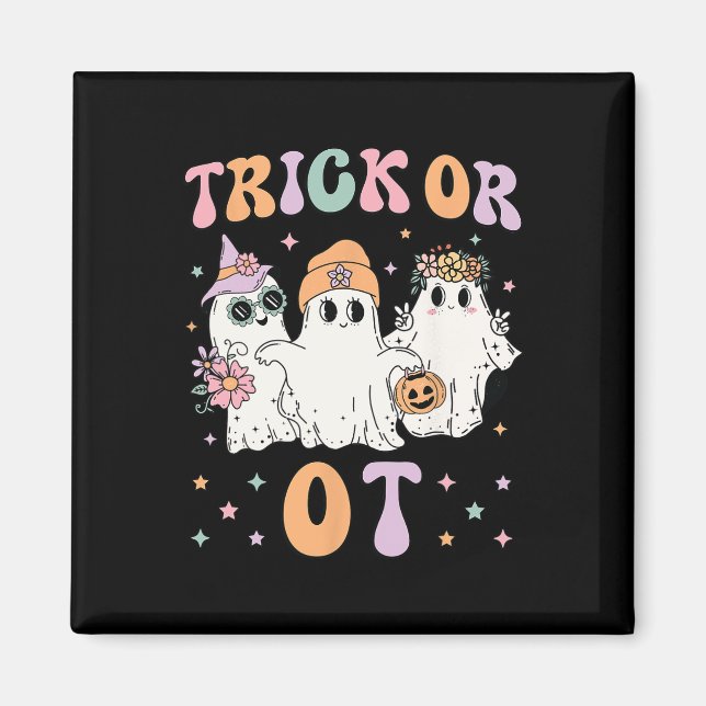 eller operationsbehandlare Halloween Gho Magnet (Framsidan)