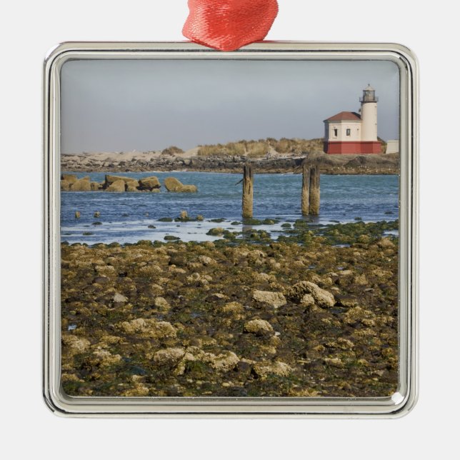 ELLER, Oregon Kusten, Bandon, Coquille River Julgransprydnad Metall (Framsidan)