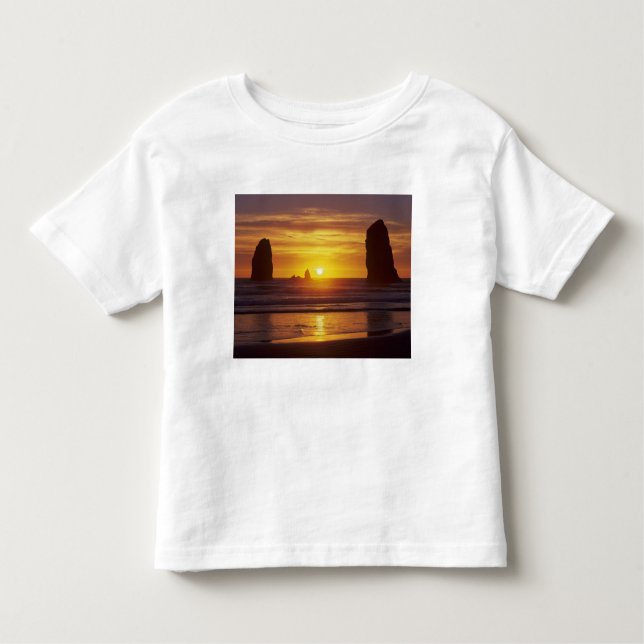 ELLER, Oregon Kusten, Cannon Beach, havsabborre vi T-shirt (Framsida)