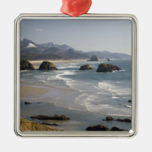 ELLER, Oregon-kusten, Ecola State Park, utsikt öve Julgransprydnad Metall