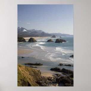 ELLER, Oregon-kusten, Ecola State Park, utsikt öve Poster
