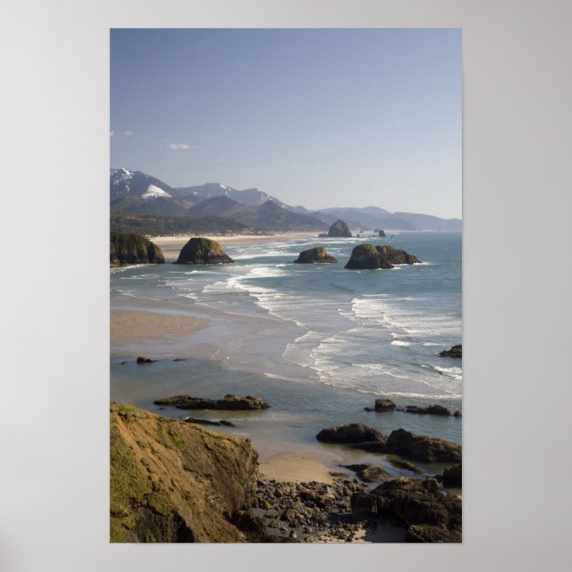 ELLER, Oregon-kusten, Ecola State Park, utsikt öve Poster (Framsidan)