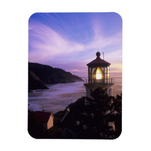 ELLER, Oregon-kusten, Heceta Head Lighthouse, på Magnet
