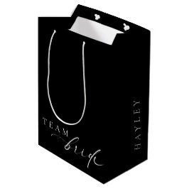Ellesmere Black Minimalist Bröllagsteam Brud Medi