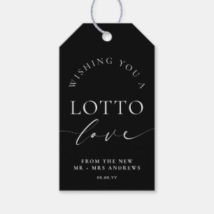 Ellesmere Black som önskar dig en Lotto Kärlek Brö Presentetikett