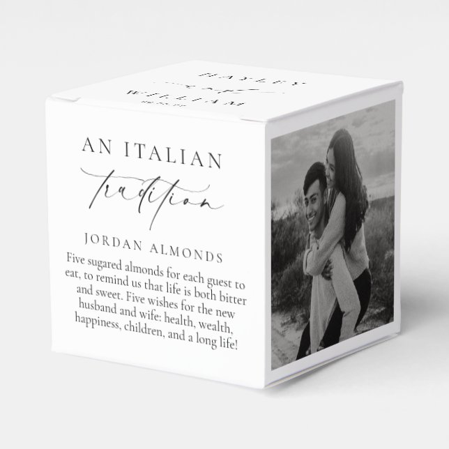 Ellesmere En italiensk tradition 5 sockeralmonds Presentaskar (Framsidan Sidan)