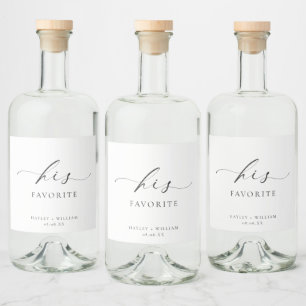Ellesmere Hans Favorite Favor Spritflaskor Etikett