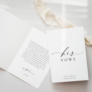 Ellesmere Hans Vows Bröllop Card Kort