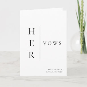 Ellesmere Hennes Vows Bröllop Card Kort