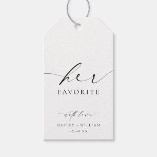 Ellesmere Her Favorite Favor Presentetikett