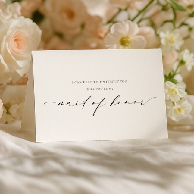 Ellesmere Maid Of Honor Proposal Folded Card Kort (Skapare uppladdad)