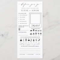 Ellesmere Minimalist Bröllop Guest Bok Card