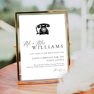 Ellesmere Modern Minimal Audio Guestbook Poster
