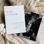 Ellesmere Modern Minimalist Wedding bjudande Inbjudningar<br><div class="desc">Ellesmere Wedding-inbjudan har en modern minimalistisk design med ett handskrivet skript på vit bakgrund för ett rent och enkelt utseende. Skriptrubrikerna är en bild som inte kan redigeras. All annan text är helt redigerbar. Om du vill göra en mer avancerad anpassning av den här designen väljer du bara knappen "Anpassa...</div>