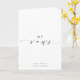Ellesmere My Vows Bröllop Card Kort