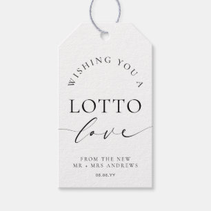Ellesmere önskar dig en Lotto Kärlek Bröllop Presentetikett