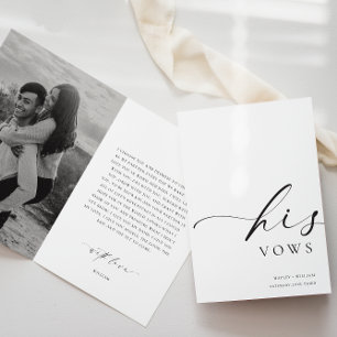 Ellesmere Photo Hans Vows Bröllop Card Kort